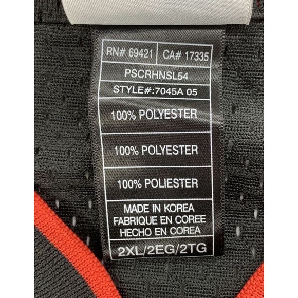 NBA Authentic Shaquille O'Neal Mens Jersey Size 2XL Black Red Team Apparel - Picture 8 of 12